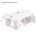 Miniatyrbillede 5 af 11: Asymmetrisk Couchtisch - Stilfuld og robust, til stuer og kontorer, med opbevaring