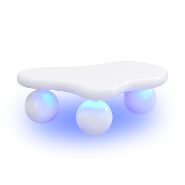 White Cloud sofabord med LED-belysning – 16 farver, stilfuldt til stuer og børneværelser