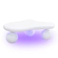 Miniatyrbillede 8 af 11: White Cloud sofabord med LED-belysning – 16 farver, stilfuldt til stuer og børneværelser