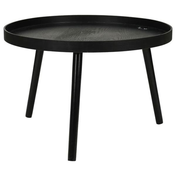 Home&Styling Set med 2 svarta runda sidobord 447466