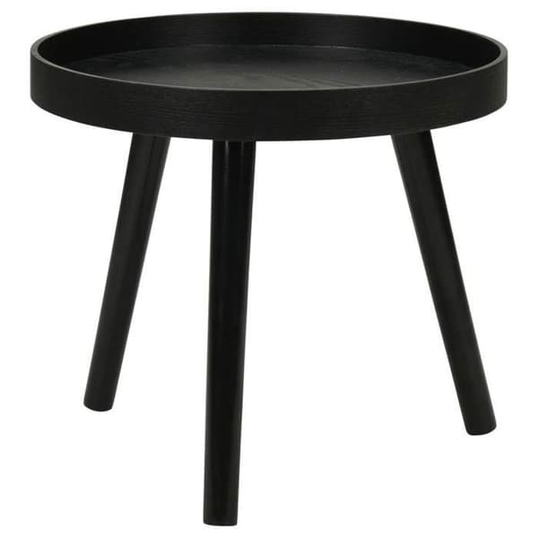 Home&Styling Set med 2 svarta runda sidobord 447466