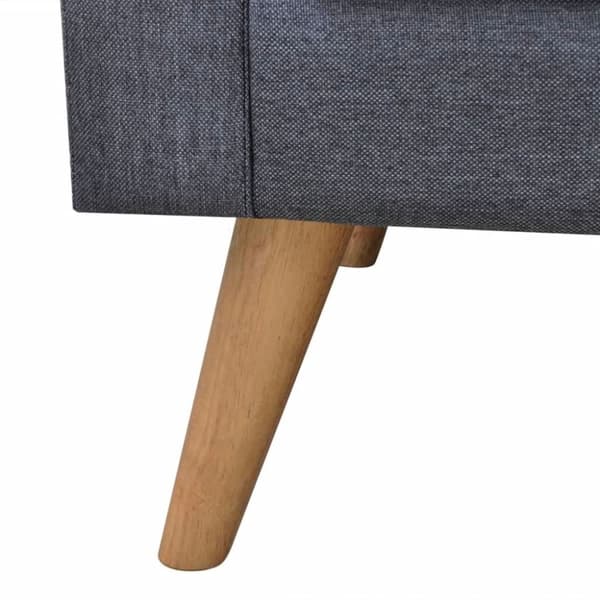 vidaXL Soffa 2-sits tyg mörkgrå