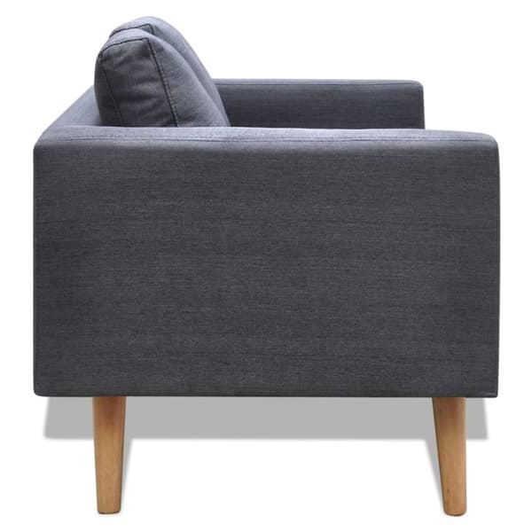 vidaXL sofasæt 2-pers. og 3-pers. sofa stof mørkegrå