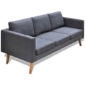 Miniatyrbillede 7 af 10: vidaXL sofasæt 2-pers. og 3-pers. sofa stof mørkegrå