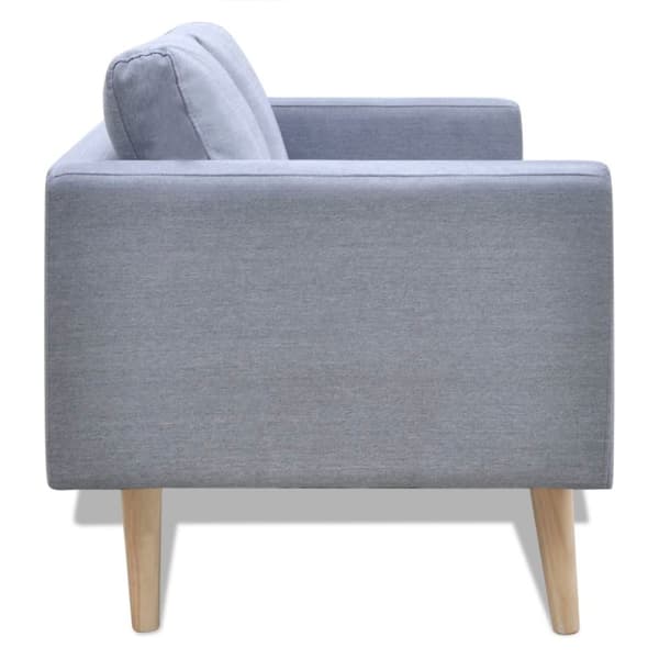 vidaXL sofasæt 2-pers. og 3-pers. sofa stof lysegrå