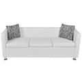 Miniatyrbillede 3 af 6: vidaXL sofa 3-pers. kunstlæder hvid