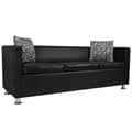 Miniatyrbillede 1 af 6: vidaXL sofa 3-pers. kunstlæder sort