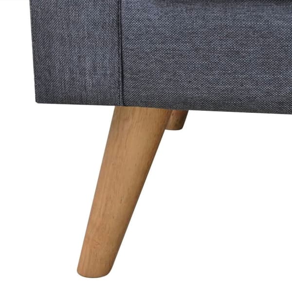 vidaXL sofa 3-pers. sofa stof mørkegrå