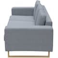 Miniatyrbillede 3 af 4: vidaXL 3-personers sofa i stof, lysegrå