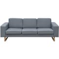 Miniatyrbillede 2 af 4: vidaXL 3-personers sofa i stof, lysegrå
