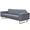 Miniatyrbillede 1 af 4: vidaXL 3-personers sofa i stof, lysegrå