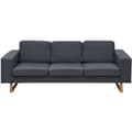 Miniatyrbillede 2 af 4: vidaXL 3-personers sofa i stof, mørkegrå