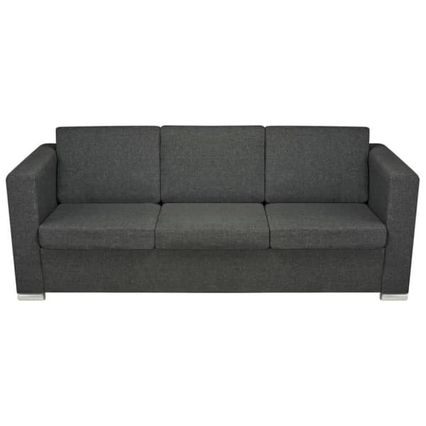 vidaXL 3-personers sofa stof mørkegrå