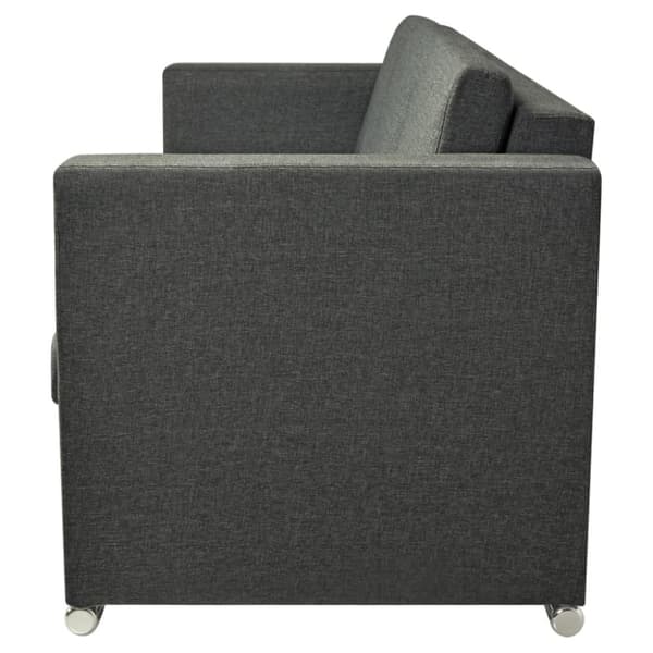 vidaXL 3-personers sofa stof mørkegrå