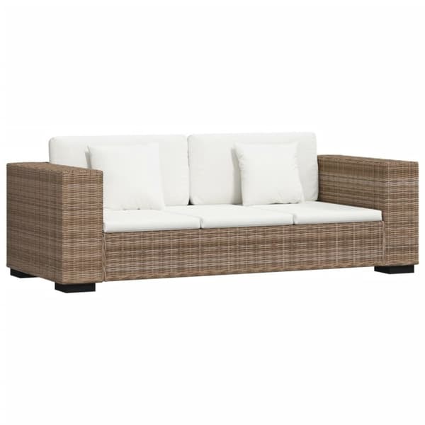 vidaXL 2-personers og 3-personers sofasæt ægte rattan