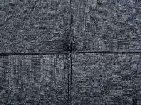 Bäddsoffa Grå 3-sits Stickad Klädsel Klick Klack Mekanism Metal Ben