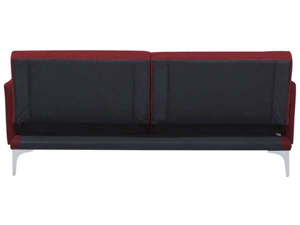 Bäddsoffa Röd 3-sits Knappat Säte Click Clack