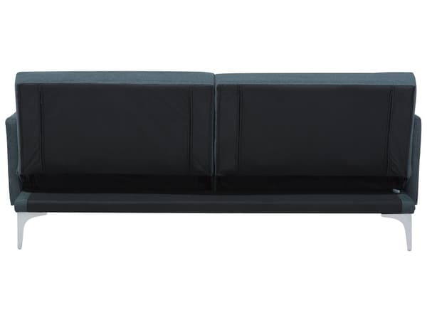 Bäddsoffa Mörkblå 3-sits Knappat Säte Click Clack
