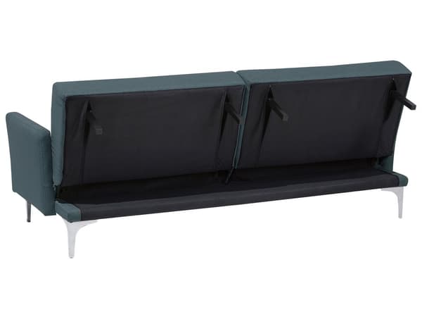 Bäddsoffa Mörkblå 3-sits Knappat Säte Click Clack