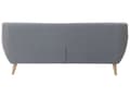 Miniatyrbild 5 av 10: 3-sits Soffa Ljusgrå Stoppad Tuftad Ryggstöd Tjockt Vadderad Trä Ben Skandinavisk Minimalistisk Vardagsrum