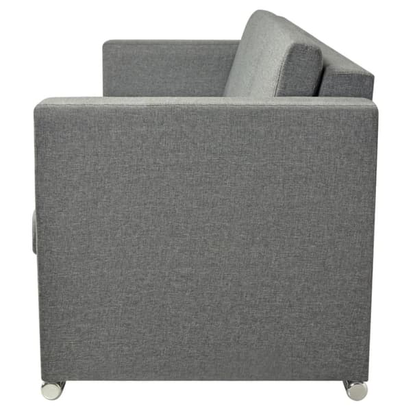 vidaXL 3-personers sofa stof lysegrå