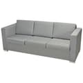 Miniatyrbillede 2 af 7: vidaXL 3-personers sofa stof lysegrå