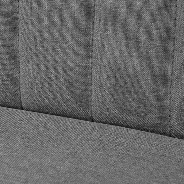 vidaXL Soffa 117x55,5x77 cm tyg ljusgrå