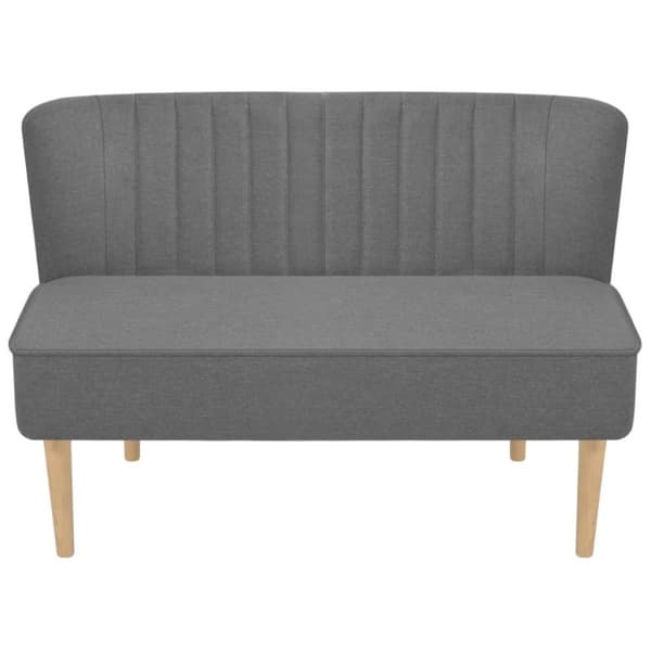 vidaXL Soffa 117x55,5x77 cm tyg ljusgrå