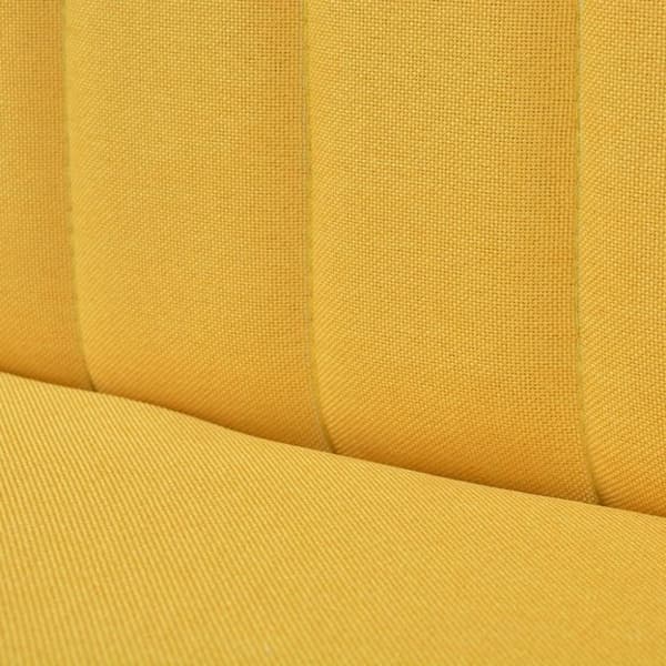 vidaXL Soffa tyg 117x55,5x77 cm gul
