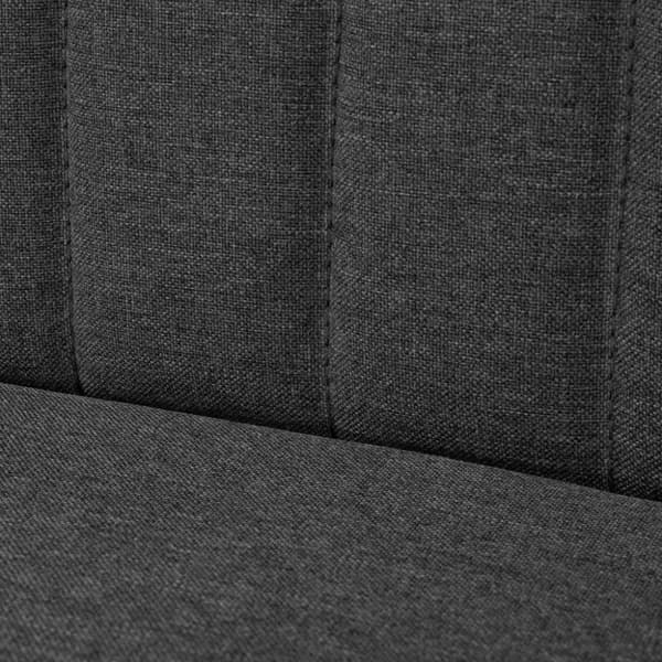 vidaXL Soffa tyg 117x55,5x77 cm mörkgrå