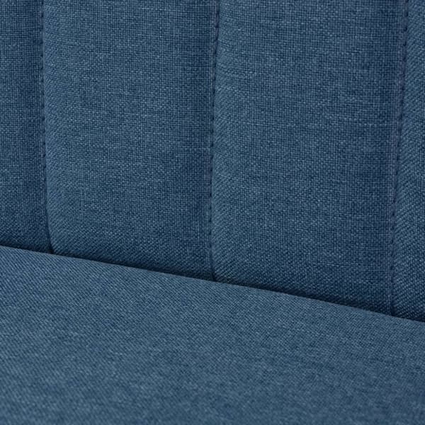 vidaXL stofsofa 117 x 55,5 x 77 cm blå