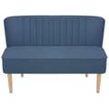 Miniatyrbillede 2 af 4: vidaXL stofsofa 117 x 55,5 x 77 cm blå