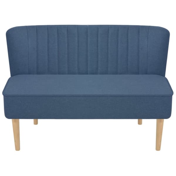vidaXL stofsofa 117 x 55,5 x 77 cm blå