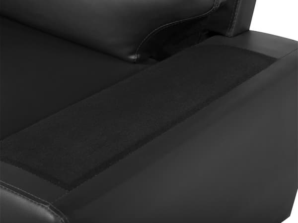 Soffa Svart 3-sits Vardagsrum Konstläder