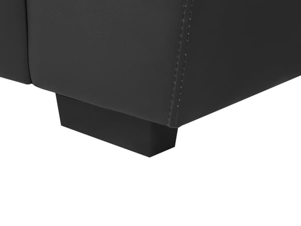 Soffa Svart 3-sits Vardagsrum Konstläder