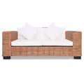 Miniatyrbillede 4 af 9: vidaXL sofasæt i 15 dele i naturlig rattan