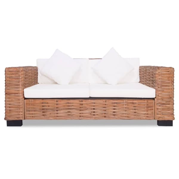 vidaXL sofasæt i 15 dele i naturlig rattan