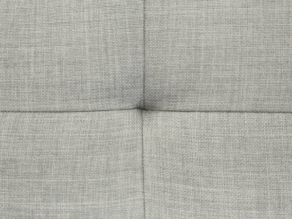 Kulmasohva vaaleanharmaa 290 x 148 x 86 cm polyesteri metalli puu neljälle oikea