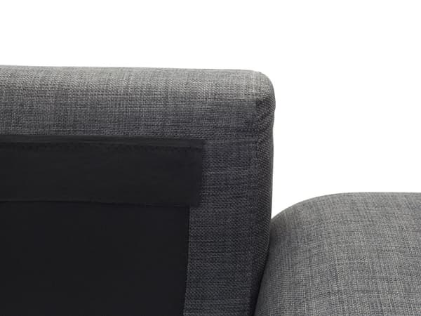 Kulmasohva tummanharmaa 290 x 148 x 86 cm polyesteri metalli puu neljälle oikea