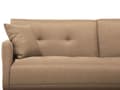 Pikkukuva 9 / 11: Vuodesohva beige 192 x 78 x 80 cm kangasverhoilu kolmelle metallijalat eukalyptuspuu