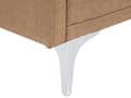 Pikkukuva 11 / 11: Vuodesohva beige 192 x 78 x 80 cm kangasverhoilu kolmelle metallijalat eukalyptuspuu