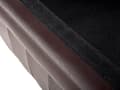 Pikkukuva 9 / 11: Sohva ruskea 195 x 70 x 75 cm nahkaverhoilu kolmelle chesterfield irrotettavat päälliset