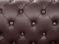Pikkukuva 10 / 11: Sohva ruskea 195 x 70 x 75 cm nahkaverhoilu kolmelle chesterfield irrotettavat päälliset
