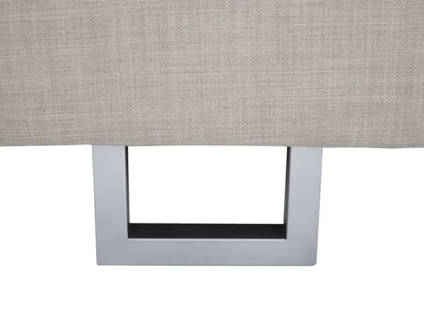 Kulmasohva beige 290 x 103 x 235 cm kangasverhoilu kuudelle vasenkätinen