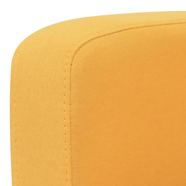 vidaXL 2-sitssoffa 135x65x76 cm gul