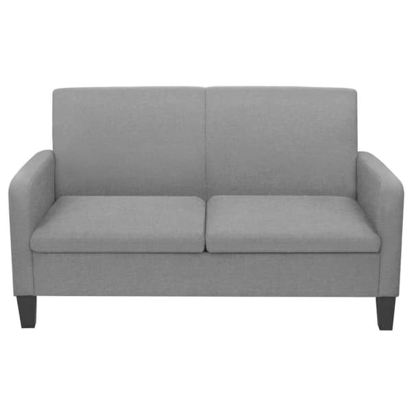 vidaXL 2-sitssoffa 135x65x76 cm ljusgrå