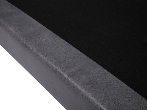 Soffa Grå 2-sits Konstläder Trä Ben Klassisk