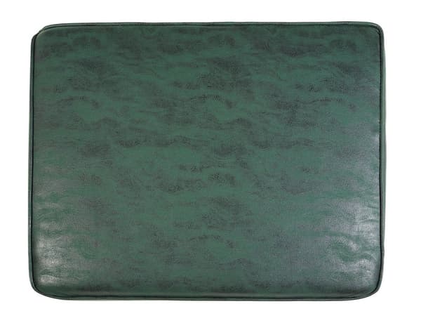 Chesterfield Soffa Grön Konstläder Klädsel Mörkt Trä Ben 3-sits Modern