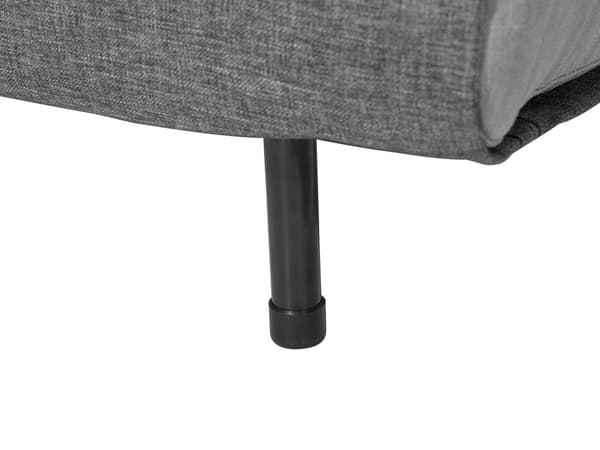 Bäddsoffa Mörkgrå Tyg Bäddsoffa Utfällbar Stol Säng