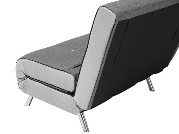 Bäddsoffa Mörkgrå Tyg Bäddsoffa Utfällbar Stol Säng